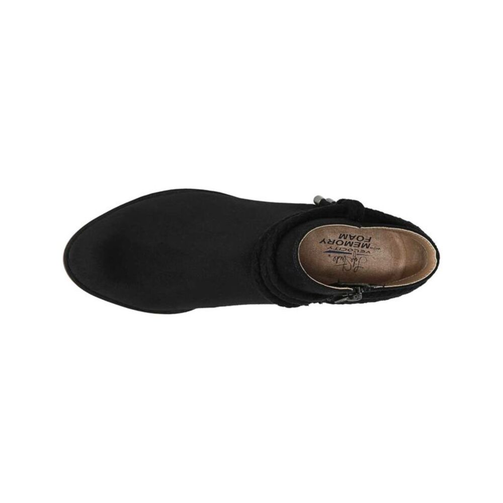LIFE STRIDE VELOCITY Womens Black Andrea Round Toe Block Heel Booties 5.5 M - Picture 3 of 4